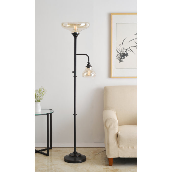 Breakwater Bay Oakland Torchiere Floor Lamp with Outlet & Reviews Wayfair
